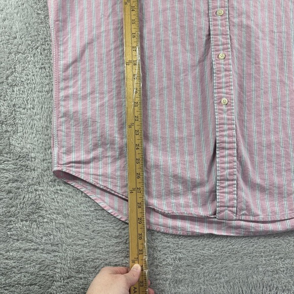 Vintage Polo‎ Ralph Lauren Button Down Shirt Mens XL Pink Stripe Classic Fit - Picture 6 of 7